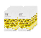 10 x THE FACE SHOP Real Nature Olive Face Mask 20g – Intensive Moisturising Sheet from Korea