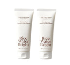 2 x THE FACE SHOP Rice Water Bright Rice Bran Pore Peeling To Foam Cleanser 150g from Korea