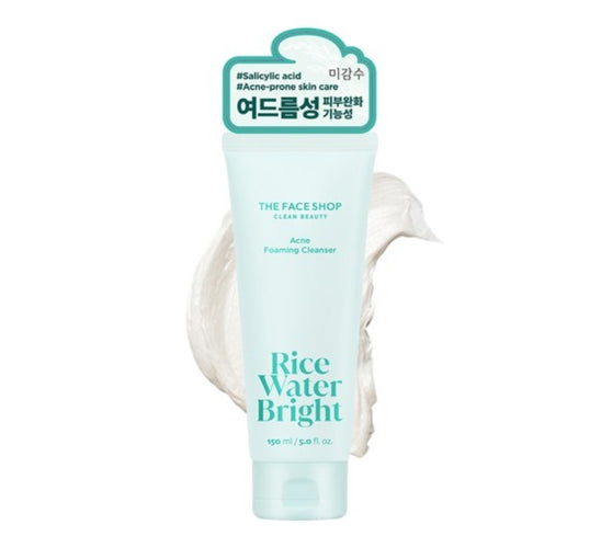 THE FACE SHOP Rice Water Bright Acne Foaming Cleanser 150ml from Korea