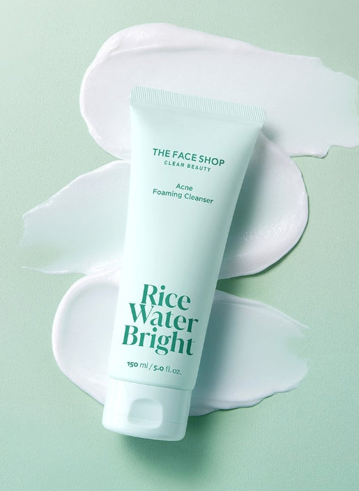 2 x THE FACE SHOP Rice Water Bright Acne Foaming Cleanser 150ml from Korea