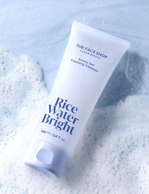 2 x THE FACE SHOP Rice Water Bright Amino Gel Foaming Cleanser 150ml from Korea