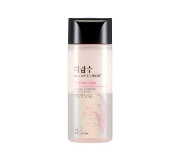 THE FACE SHOP Rice Water Bright Lip & Eye Makeup Remover 120ml from Korea