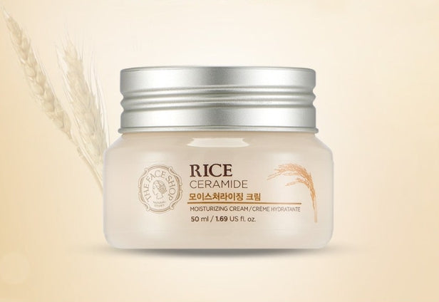 2 x THE FACE SHOP Rice & Ceramide Moisturizing Cream 50ml from Korea