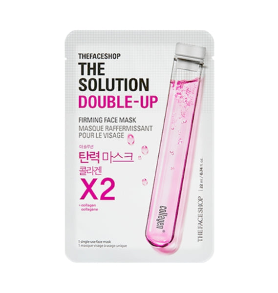 10 x THE FACE SHOP The Solution Double-Up Firming Face Mask 22ml from Korea