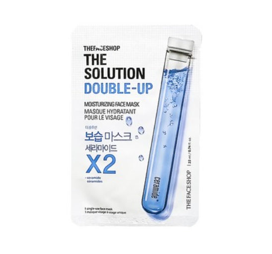 10 x THE FACE SHOP The Solution Double-Up Moisturizing Face Mask 22ml from Korea