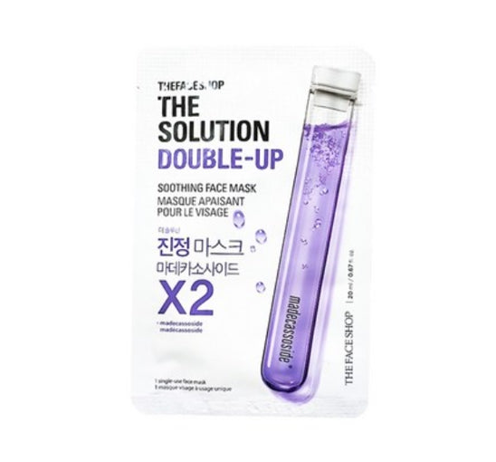 10 x THE FACE SHOP The Solution Double-Up Soothing Face Mask 20ml from Korea