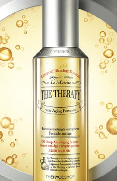 2 x THE FACE SHOP The Therapy Oil-Drop Anti-Aging Facial Serum 45ml from Korea