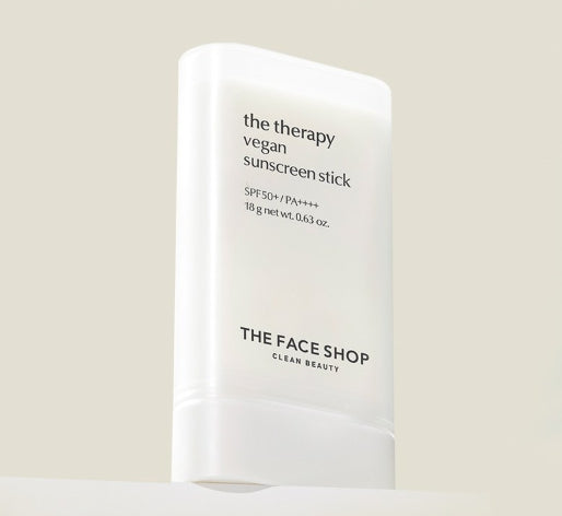 2 x THE FACE SHOP The Therapy Vegan Sunscreen Stick SPF50+ PA++++ 18g from Korea