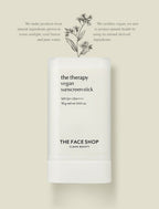THE FACE SHOP The Therapy Vegan Sunscreen Stick SPF50+ PA++++ 18g from Korea