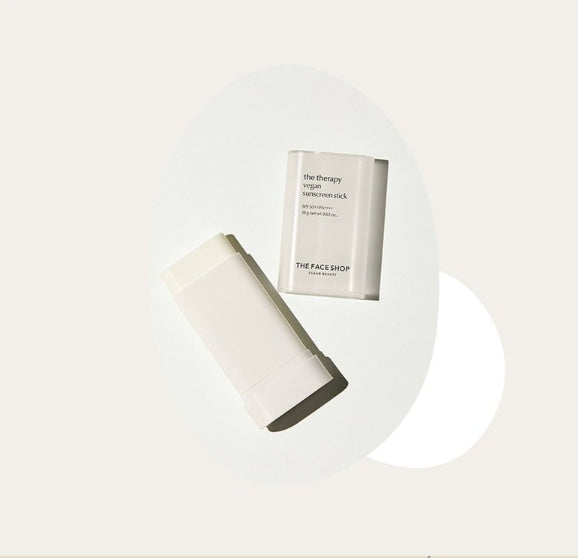 2 x THE FACE SHOP The Therapy Vegan Sunscreen Stick SPF50+ PA++++ 18g from Korea