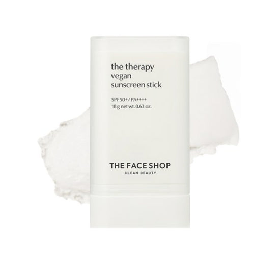 THE FACE SHOP The Therapy Vegan Sunscreen Stick SPF50+ PA++++ 18g from Korea