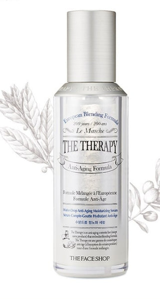THE FACE SHOP The Therapy Water-Drop Anti-Aging Facial Serum 45ml - Deep Hydration & Wrinkle Care from Korea