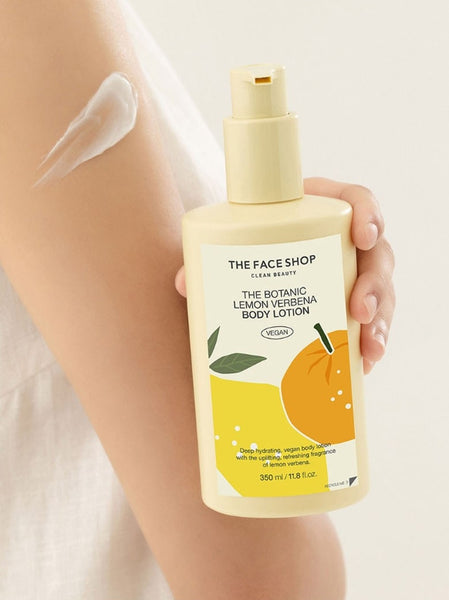 2 x THE FACE SHOP Vigan The Botanic Lemon Verbena Body Wash 350ml – Refreshing Citrus Vegan Wash from Korea