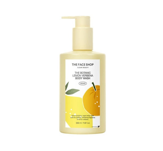 2 x THE FACE SHOP Vigan The Botanic Lemon Verbena Body Wash 350ml – Refreshing Citrus Vegan Wash from Korea