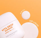 2 x THE FACE SHOP Vita Drop Sunquid SPF50+ PA++++ 50ml - Lightweight Vitamin Sunscreen from Korea
