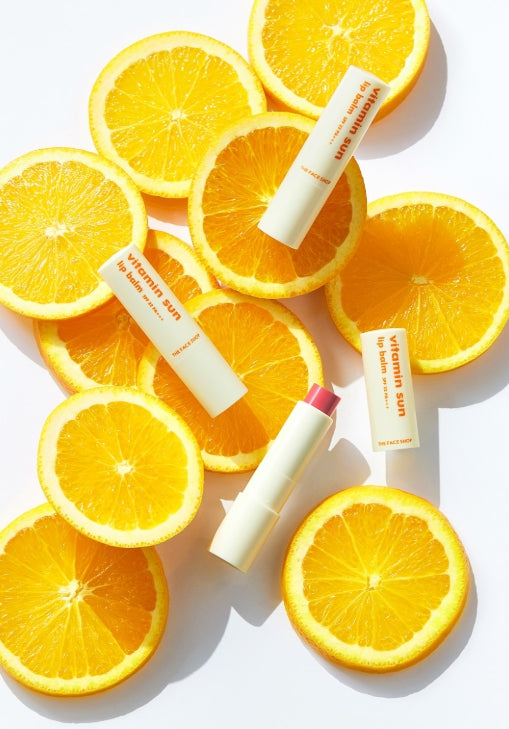 THE FACE SHOP Vitamin Sun Lip Balm 3.9g SPF 22 PA+++ (Red Colour) – Tinted Vitamin Lip Care from Korea
