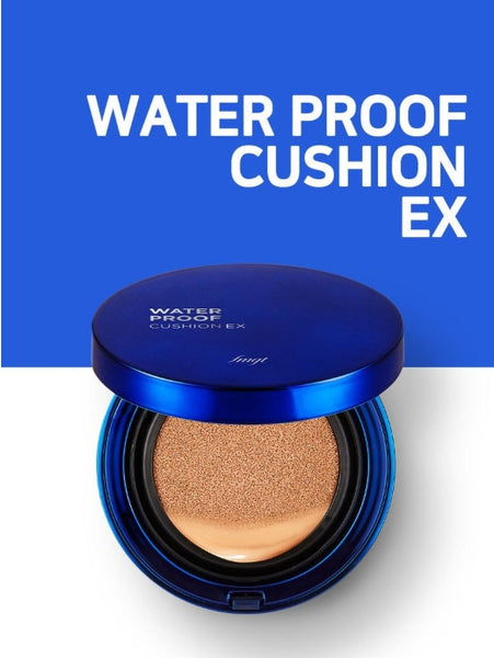 2 x THE FACE SHOP Water Proof Cushion EX 15g SPF50+ PA++++ (V203 Natural Beige) – Long‑Wear Cushion Foundation from Korea