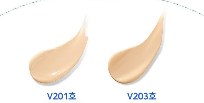 2 x THE FACE SHOP Water Proof Cushion EX 15g SPF50+ PA++++ (V201 Apricot Beige) – Long‑Wear Cushion Foundation from Korea