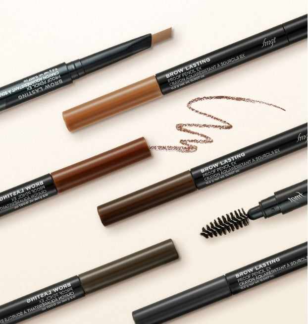3 x THE FACE SHOP fmgt Brow Lasting Proof Pencil EX 0.2g (05 Dark Gray) – Long‑Wear Waterproof Brow Definer from Korea