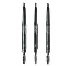 3 x THE FACE SHOP fmgt Brow Lasting Proof Pencil EX 0.2g (04 Gray Brown) – Long‑Wear Waterproof Brow Definer from Korea