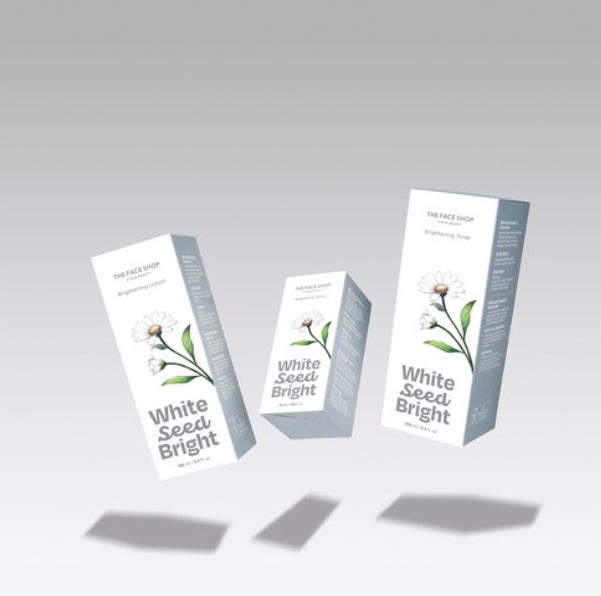 2 x THE FACE White Seed Brightening Toner 250ml – Radiance & Tone‑Care from Korea