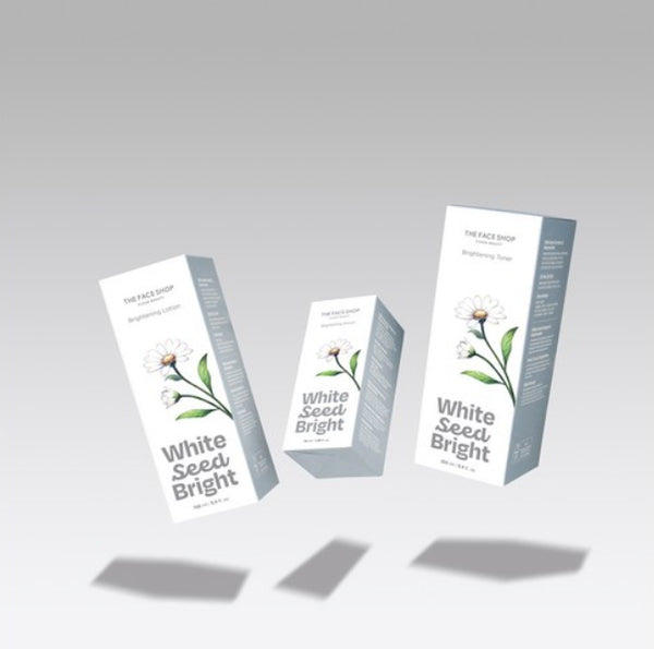 2 x THE FACE White Seed Brightening Toner 250ml – Radiance & Tone‑Care from Korea