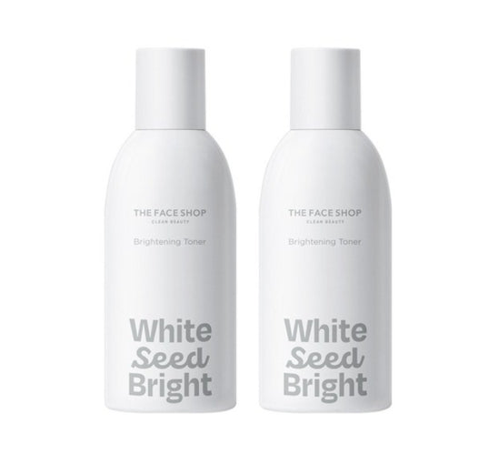 2 x THE FACE White Seed Brightening Toner 250ml – Radiance & Tone‑Care from Korea