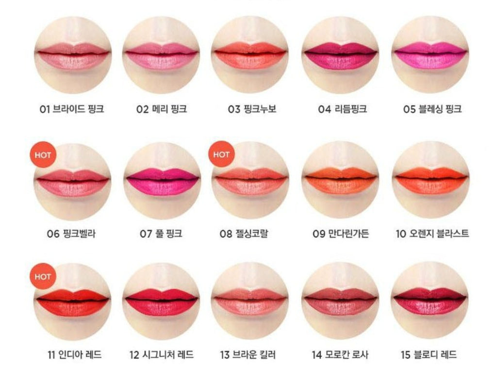 THE FACE SHOP Collagen Ampoule Lipstick 3.5g #08 Gel Coral – Moist & Full‑Coverage from Korea