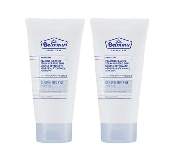 2 x THE FACE SHOP DR.BELMEUR Amino Clear Foaming Cleanser For Acne-Prone Skin 150ml from Korea