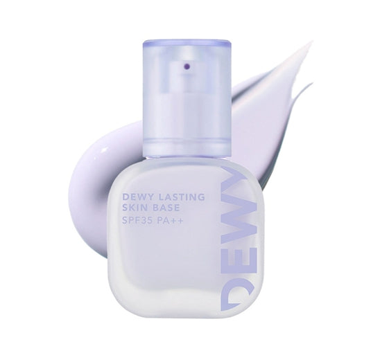 THE FACE SHOP Dewy Lasting Skin Base 35ml, 02 Purple SPF35 PA++ ‑ Correcting Primer from Korea