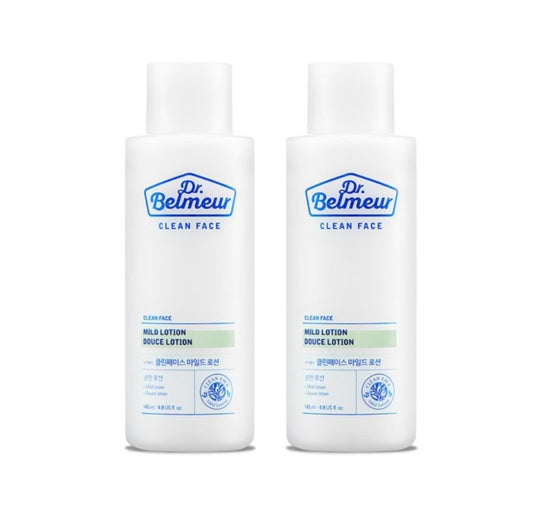 2 x THE FACE SHOP Dr. Belmeur Clean Face Mild Lotion 145ml from Korea
