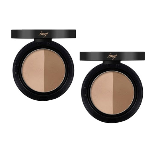 2 x THE FACE SHOP Dual Contour 7g, 02 Natural - Duo‑Shade Sculpting Palette from Korea