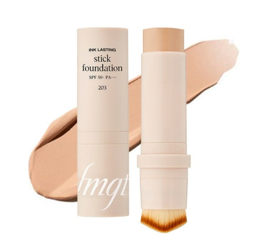 THE FACE SHOP FMGT Ink Lasting Stick Foundation 15g SPF 50+ PA+++, #203 – High‑Coverage Stick from Korea