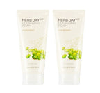2 x THE FACE SHOP Herb Day 365 Master Blending Cleansing Foam – Mung Bean 170ml from Korea