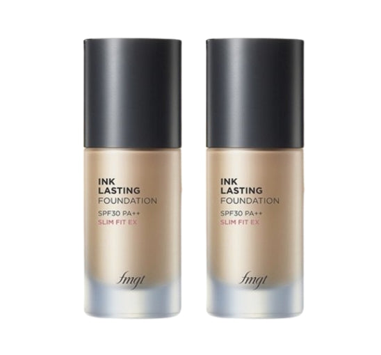 2 x THE FACE SHOP Ink Lasting Foundation Slim Fit EX 30ml SPF30 PA++ #N203 Natural Beige from Korea