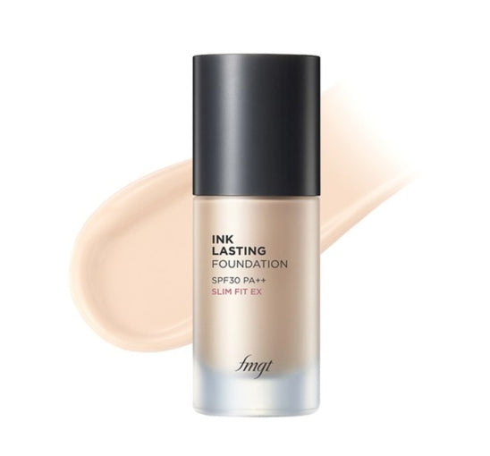 2 x THE FACE SHOP Ink Lasting Foundation Slim Fit EX 30ml SPF30 PA++ #V201 Apricot Beige from Korea