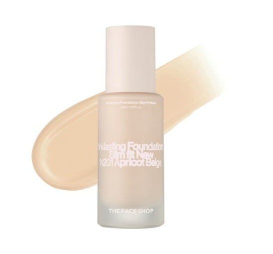 2 x THE FACE SHOP Ink Lasting Foundation Slim Fit New 35ml #N201 Natural from Korea