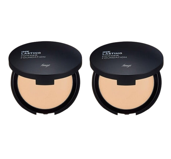 2 x THE FACE SHOP Ink Lasting Powder Foundation V203 Natural Beige 9g SPF30 PA++ from Korea