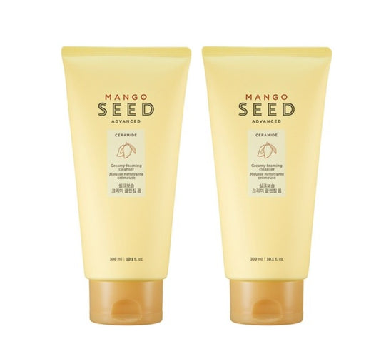 2 x THE FACE SHOP Mango Seed Creamy Foaming Cleanser 300ml from Korea