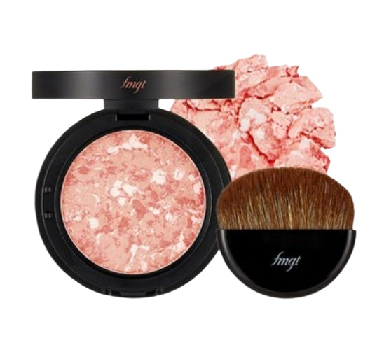 2 x THE FACE SHOP Marble Beam Blush #02 Lovely Coral 7g from Korea