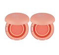 2 x THE FACE SHOP Moisture Cushion Blusher Coral 8g from Korea