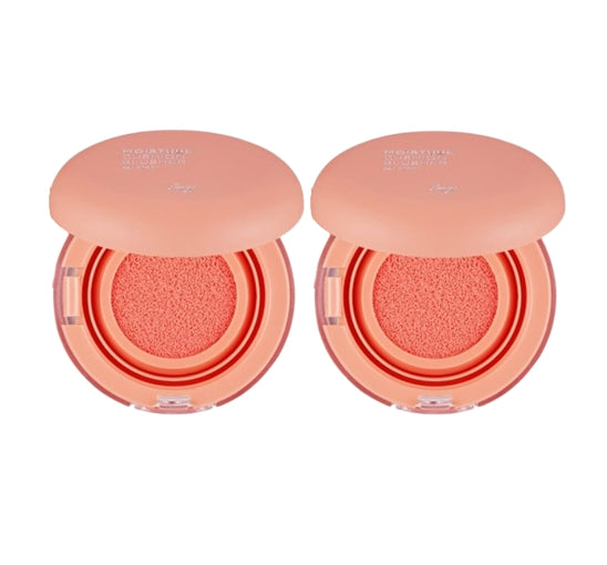 2 x THE FACE SHOP Moisture Cushion Blusher Coral 8g from Korea