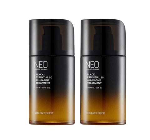 2 x [MEN] THE FACE SHOP NEO Classic Homme Black Essential 80 All-In-One Treatment 110ml from Korea