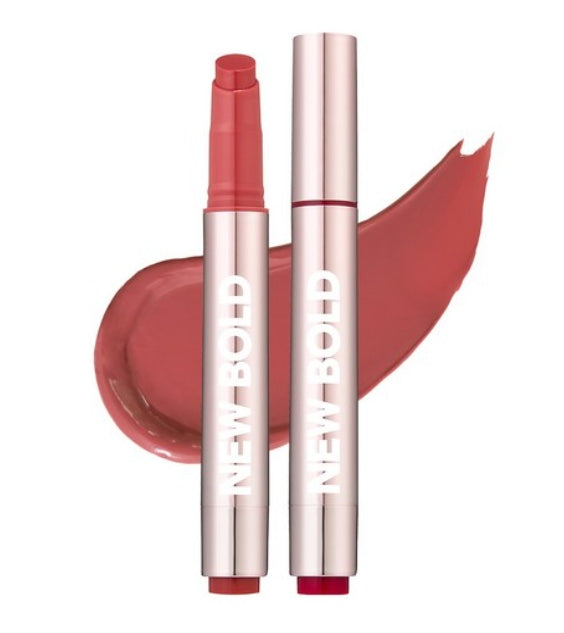2 x THE FACE SHOP New Bold Glow Melting Lip 2.9g #05 Rose Peanut from Korea