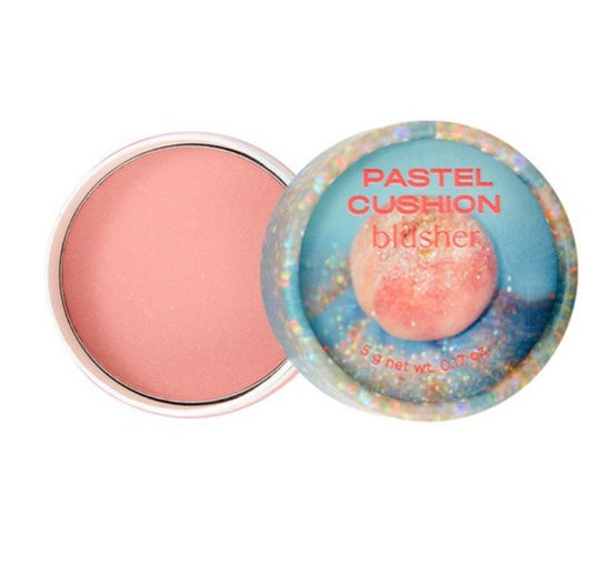 THE FACE SHOP Pastel Cushion Blusher #01 Glittery Peach 5g from Korea