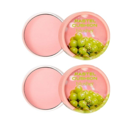 2 x THE FACE SHOP Pastel Cushion Blusher #02 Bubble Gum Pink 5g from Korea
