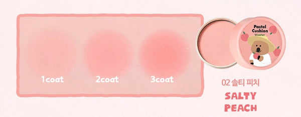THE FACE SHOP Pastel Cushion Blusher #02 Salty Peach 5g from Korea