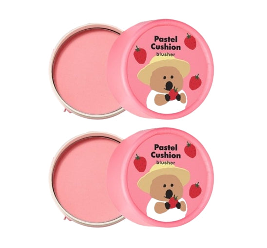2 x THE FACE SHOP Pastel Cushion Blusher #03 Strawberry Jam 5g from Korea