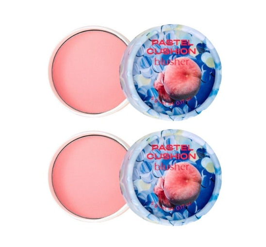 2 x THE FACE SHOP Pastel Cushion Blusher #04 Cold Hot Pink 5g from Korea