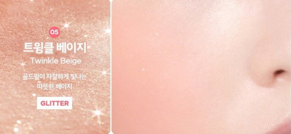 THE FACE SHOP Pastel Cushion Blusher #05 Twinkle Beige 5g from Korea